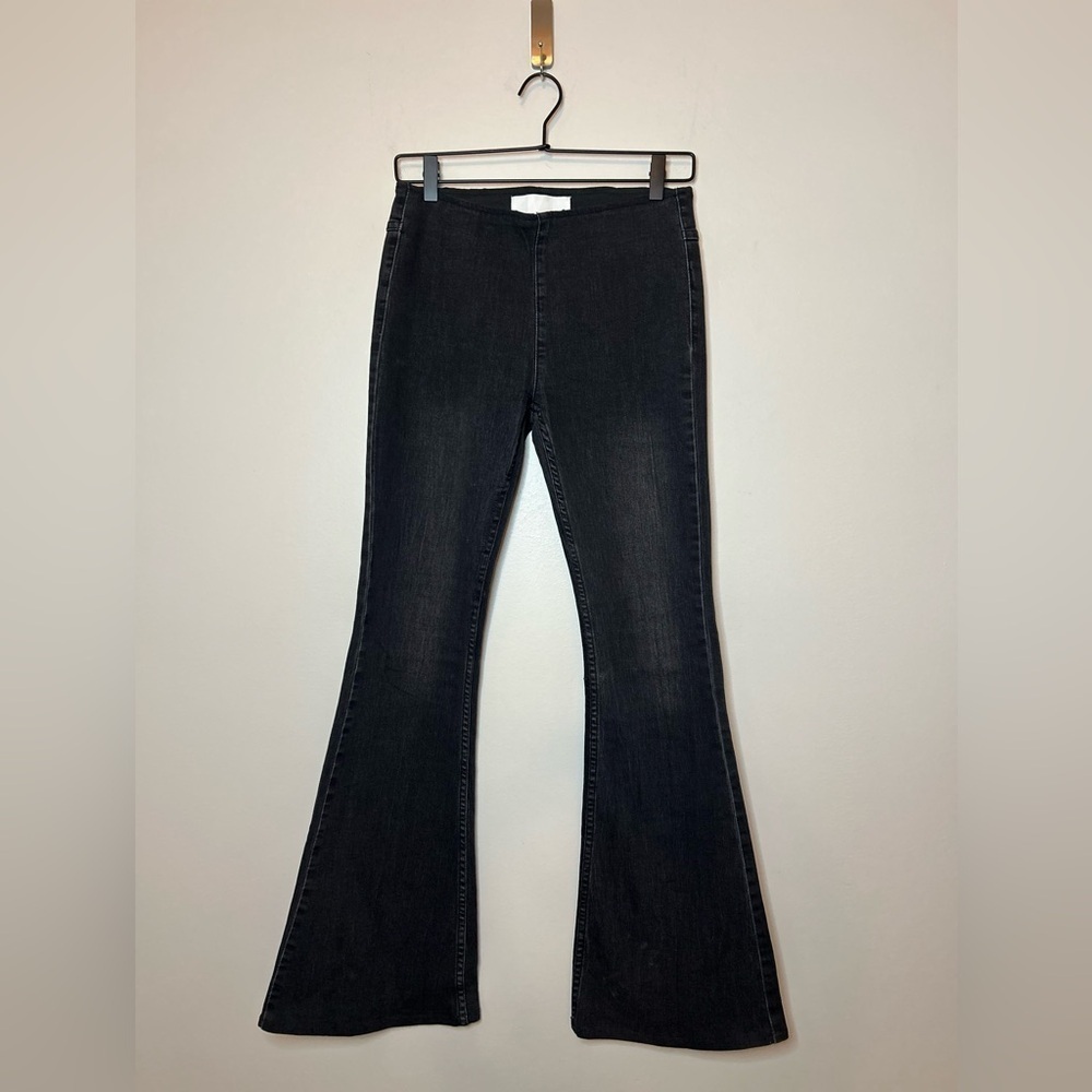 Newbury Kustom Midrise 70’s Bell Bottom Flare Stretch Pull On Jeans Size S - Picture 6 of 11